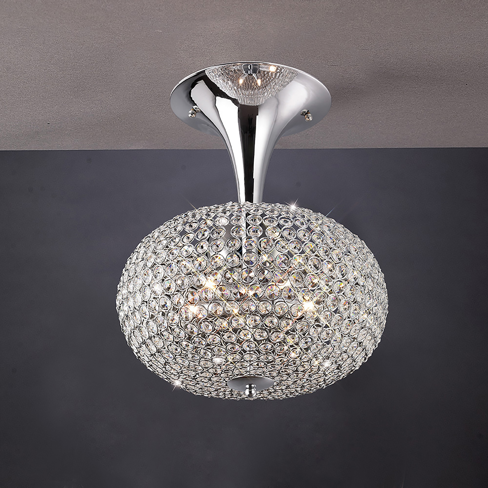 IL30416  Vado Crystal Semi Flush 5 Light